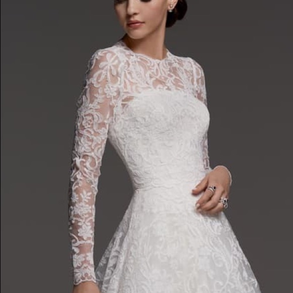 NWT Watters Wales Lace Wedding Dress Topper -  Bolero Jacket